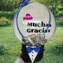 Globo Burbuja con 50 usd dentro 