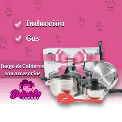 Juego de Calderos de Inducción 3 piezas