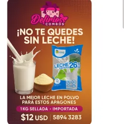 Leche entera en polvo 