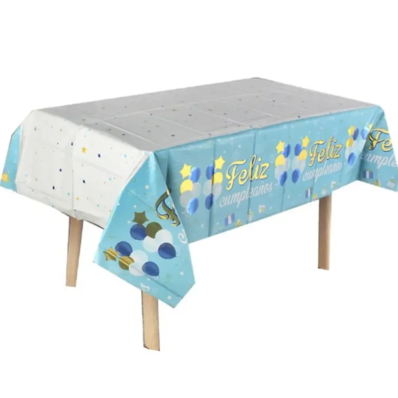 Mantel metalizado de Cumpleaños
