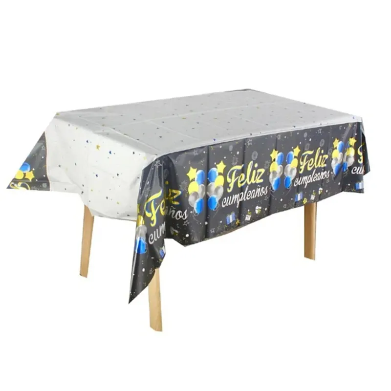 Mantel metalizado de Cumpleaños