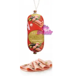 Tubo de Mortadela con Aceitunas