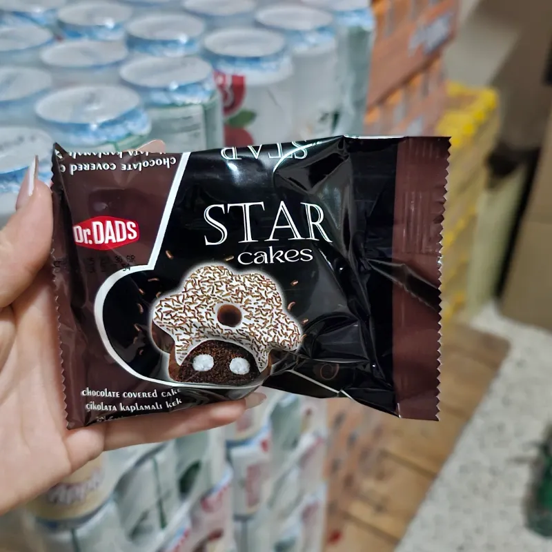 Panque Star de chocolate cubierto con Coco