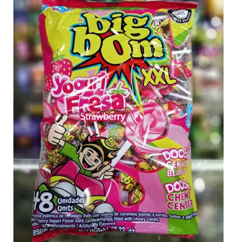 Paquete de Chupa Chupa Yogurt de Fresa 