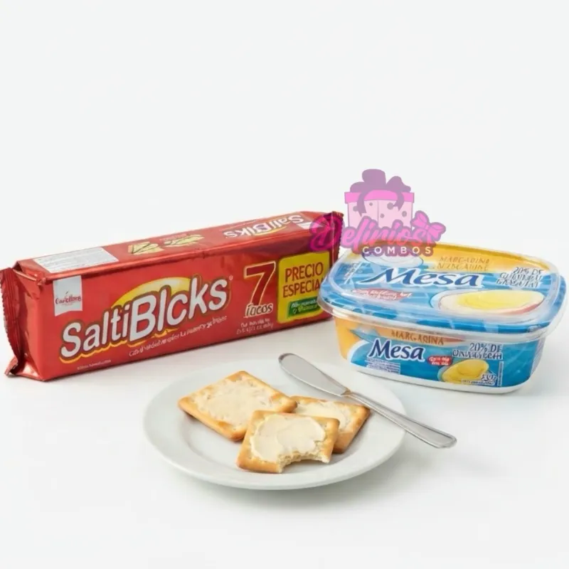 Paquete de Galletas (Saltiblcks)+Mantequilla (Mesa)