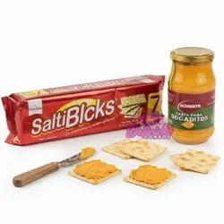 Paquete de Galletas (Saltiblcks) + Pasta de bocaditos