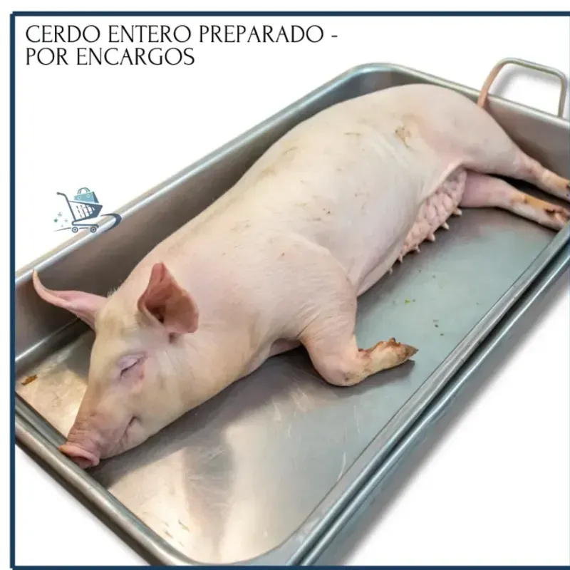 Puerco Entero preparado de 100 lbs ( Por encargos) 