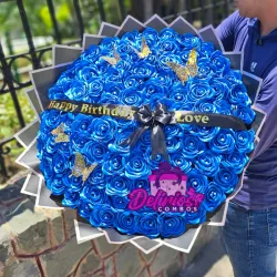 Ramo de 100 rosas eternas