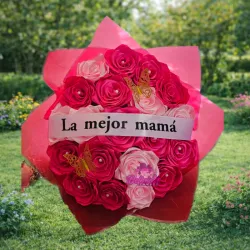Ramo de 20 Rosas Eternas Rosado
