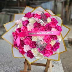 Ramo de 50 Rosas Rosado