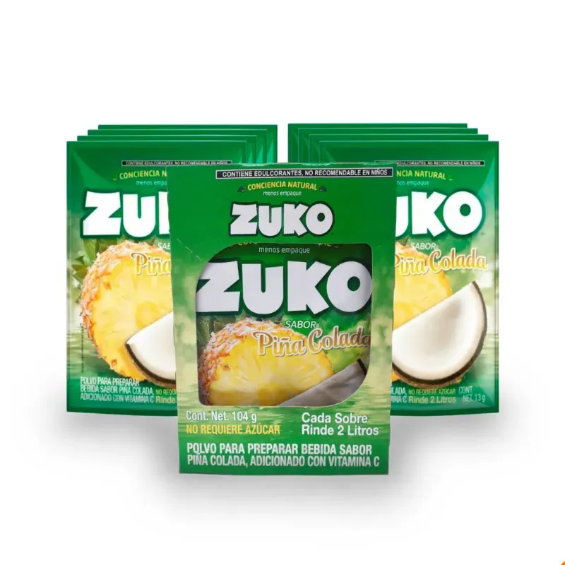 Refresco de paquetico (ZUKO) SOLO PIÑA COLADA 
