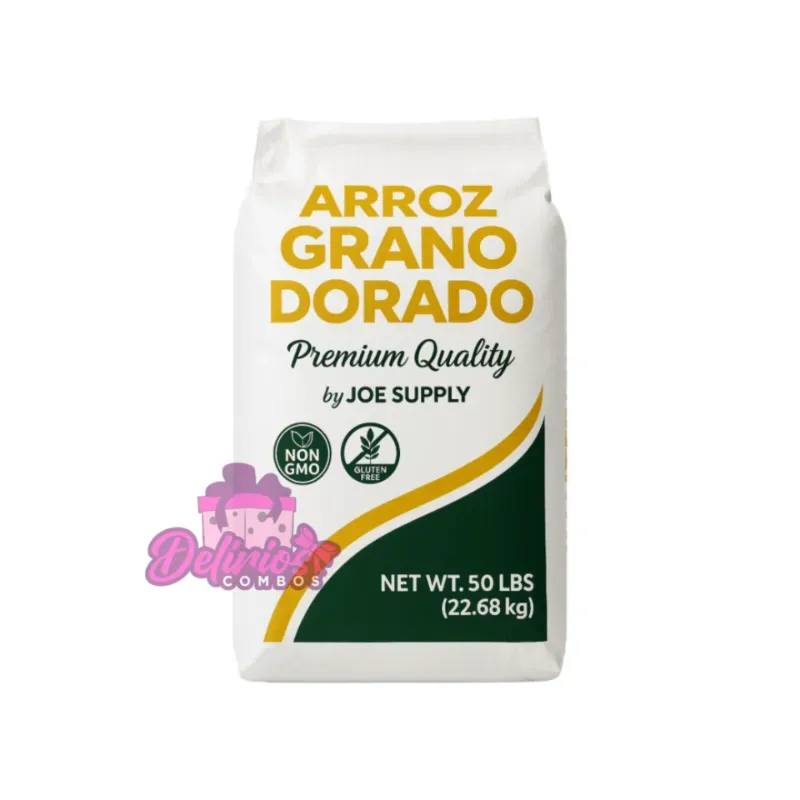 Saco de Arroz Americano de 50 lbs "Grano Dorado"