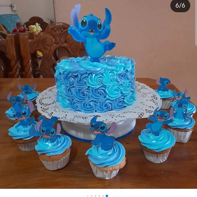 Sencillos tematico con 8cupcake 