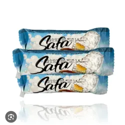Sorbeto Safa cubierto con chocolate y con bolitas crujiente 