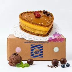 Vainilla- Flan + Caja de Helado