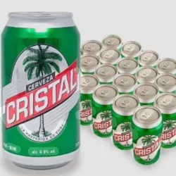 Cerveza cristal de lata