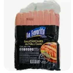 Salchichas de pollo y cerdo dobles