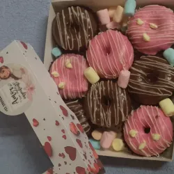 caja de mini donas caja pequeña de Mini donas