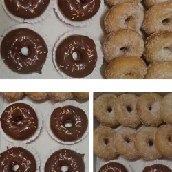 Donas con chocolate