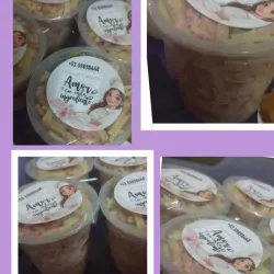 Ensalada fria en vaso 