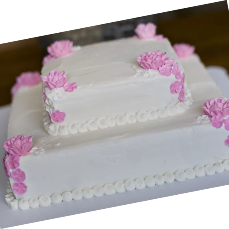 Pastel de dos pisos (bandeja)