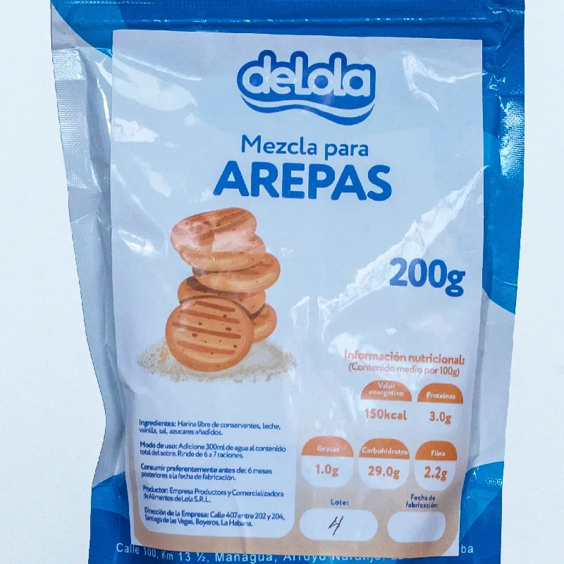 Mezcla para Arepas, bolsa sellada de 200g 