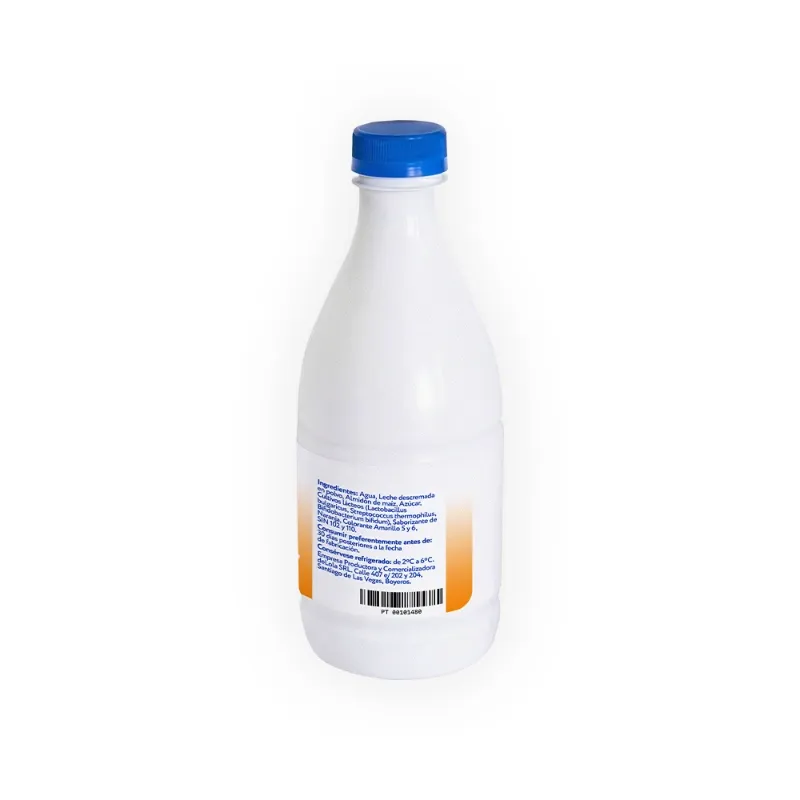 Yogurt Probiótico de coágulo batido deLola 1Lt sabor Naranja x 50 Unidades