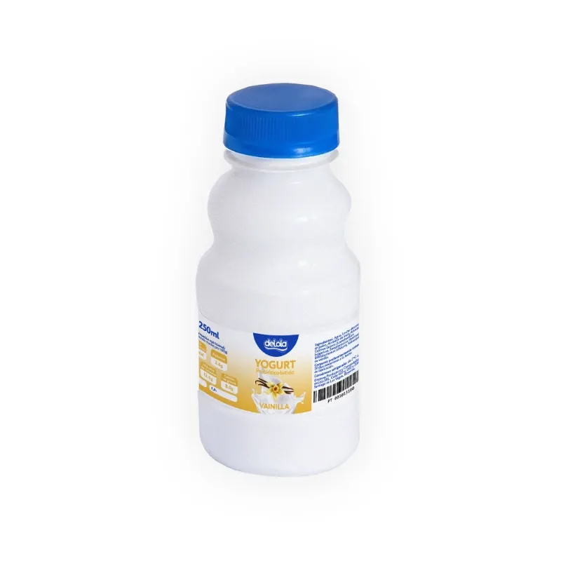 Yogurt Probiótico de coágulo batido deLola 1Lt sabor Vainilla x 50 Unidades
