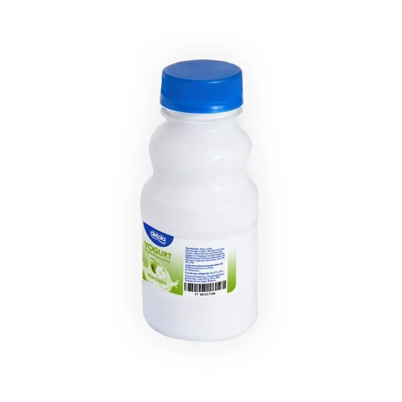 Yogurt Probiótico de coágulo batido deLola 250ml sabor Manzana x 80 Unidades