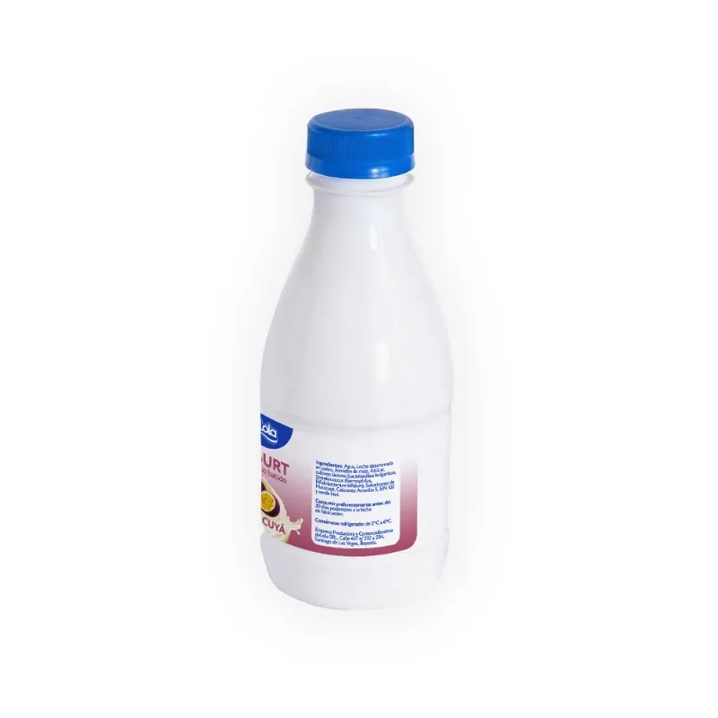 Yogurt Probiótico de coágulo batido deLola 500ml sabor Maracuyá x 50 Unidades