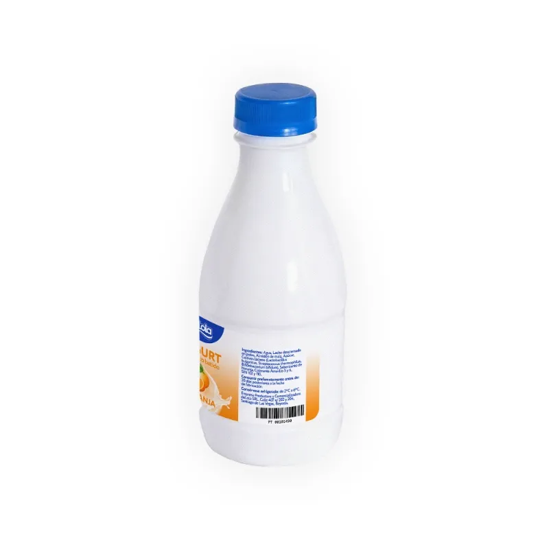 Yogurt Probiótico de coágulo batido deLola 500ml sabor Naranja x 50 Unidades