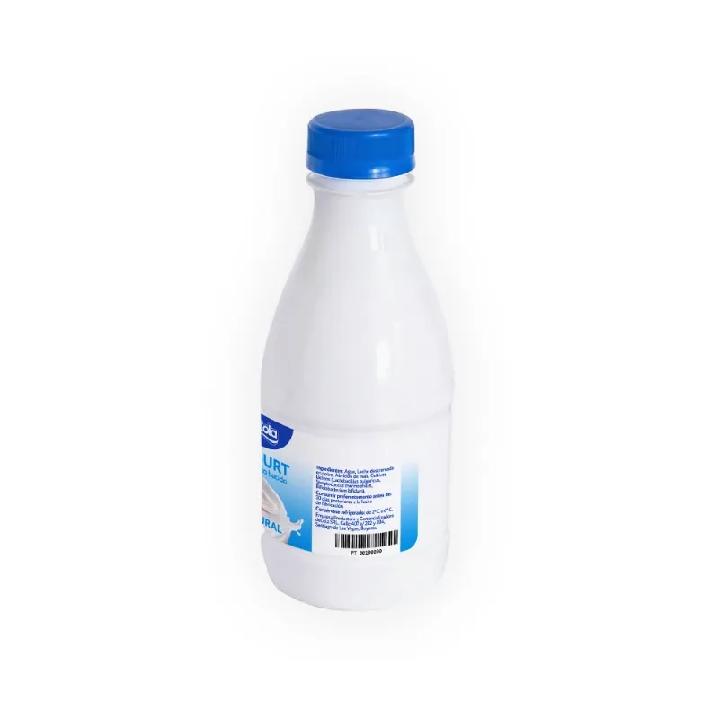 Yogurt Probiótico de coágulo batido deLola 500ml sabor Natural x 50 Unidades
