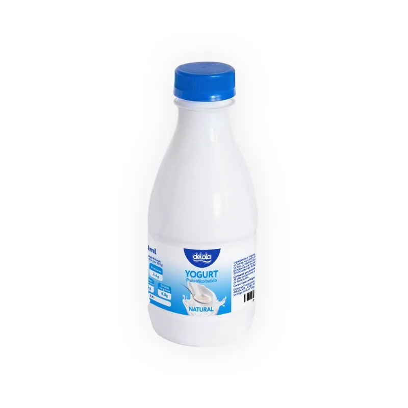 Yogurt Probiótico de coágulo batido deLola 500ml sabor Natural x 50 Unidades