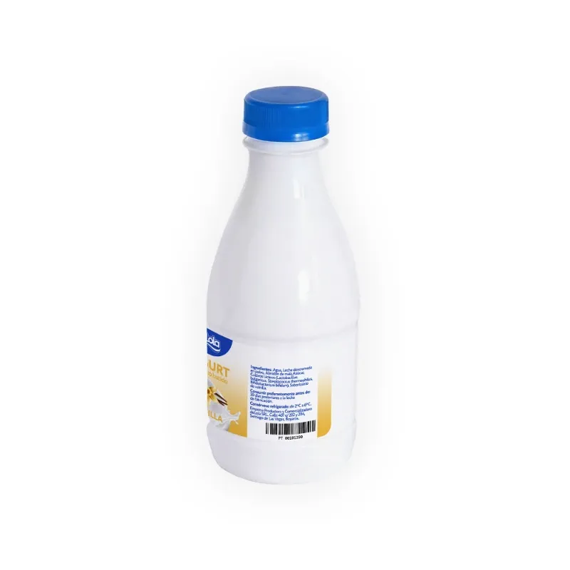 Yogurt Probiótico de coágulo batido deLola 500ml sabor Vainilla