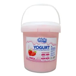 Yogurt Probiótico deLola Sabor Fresa (4lts)