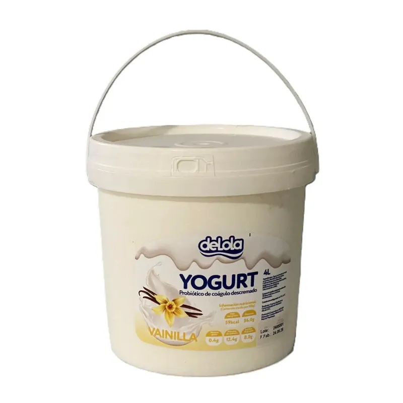  Yogurt Probiótico deLola Sabor Vainilla (4lts) 