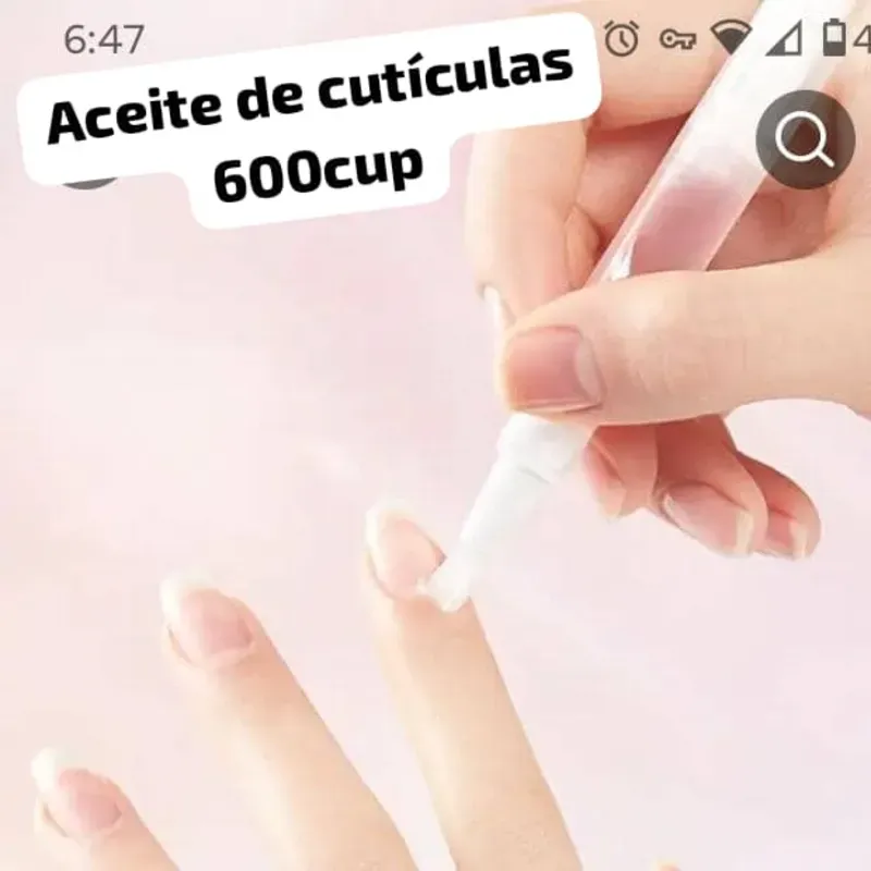 Aceite de cuticulas