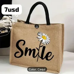 Bolso de yute smile