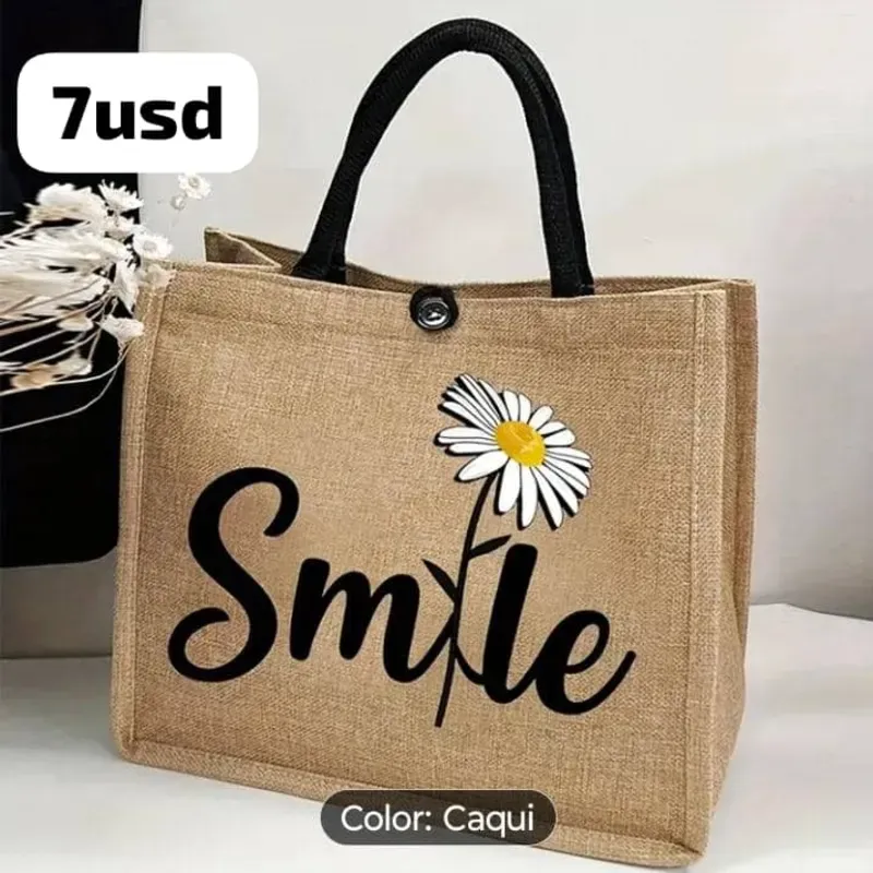 Bolso de yute smile