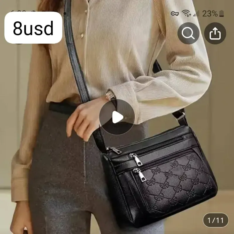 Bolso negro casual