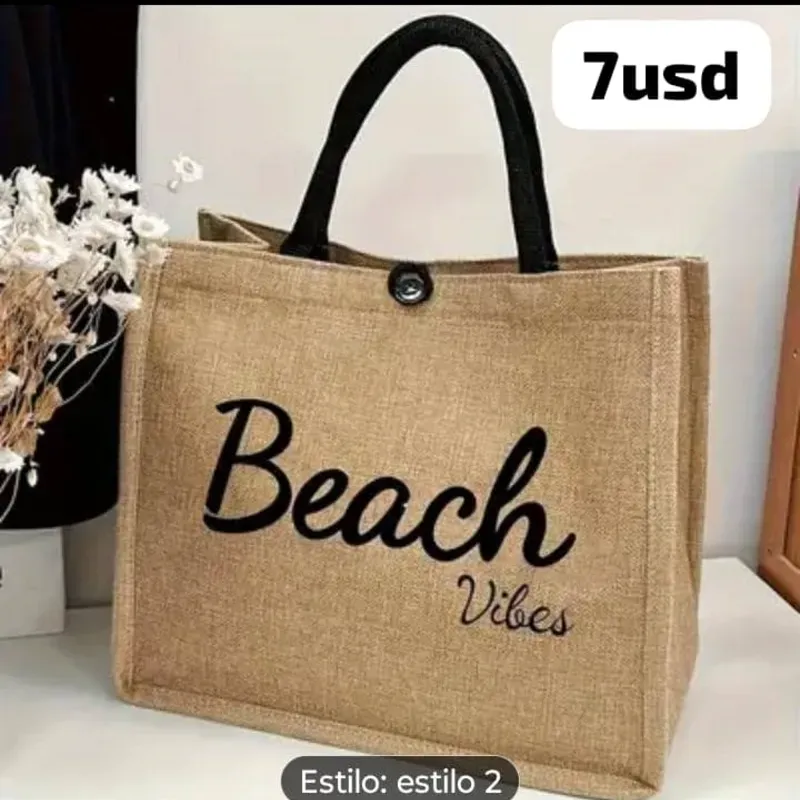 Bolso yute beach vibes