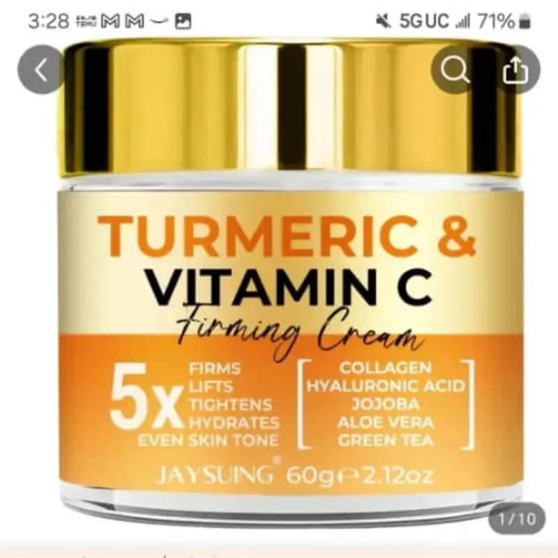 Crema de curcuma y vitamina C