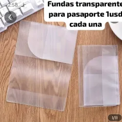 Fundas transparentes para pasaporte 