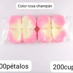 Petalos artificiales rosa-champan