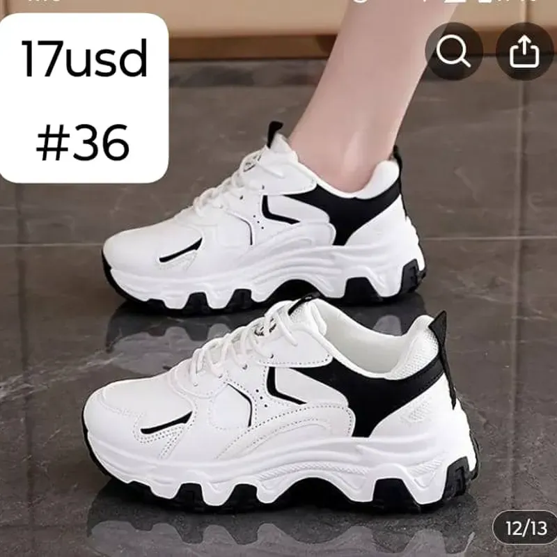 Tenis Blanco y negro 
