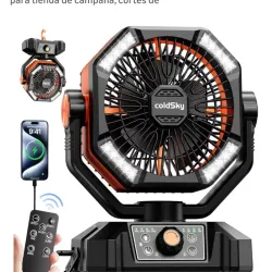 Ventilador recargable coldsky  naranja