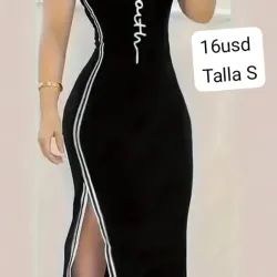 Vestido negro ajustado