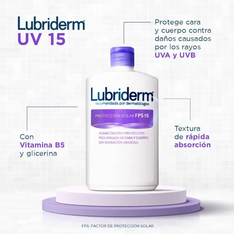 Lubriderm Protección Solar FPS 15 200 mL
