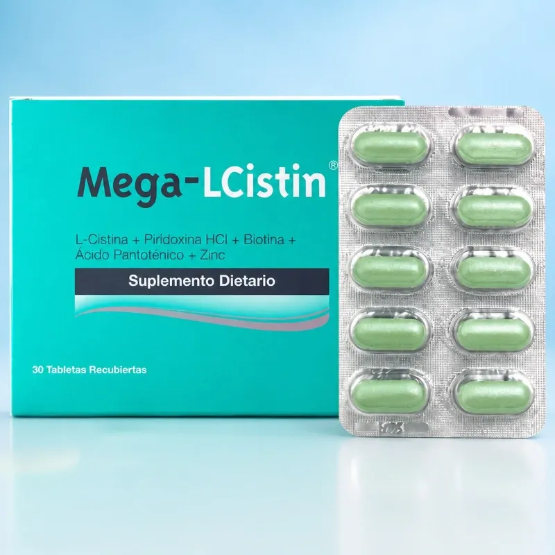 Mega - LCistin 30 tabletas anticaída
