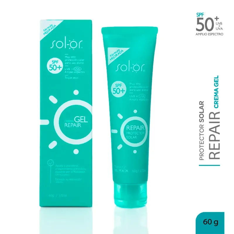 Solor Crema Gel Repair 60g SPF 50 +